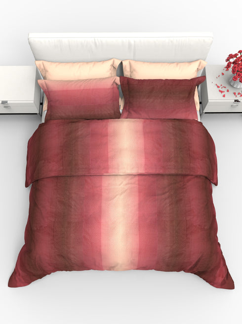 Carmel King 100% Cotton Satin King Size Bedsheet with 2 Pillow Covers - Extra Soft - 220 TC Satin Weave - 2